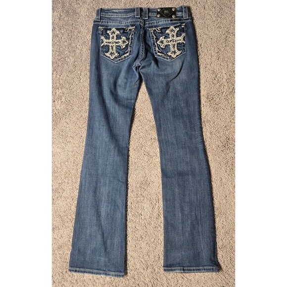 Miss Me Bootcut Jeans Low Rise size 29 Tall - Picture 2 of 8